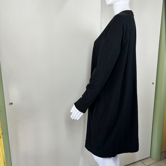 Eileen Fisher Black Long sleeve, Midi, Soft thicker Jersey knit, Pockets, L - Picture 6 of 16
